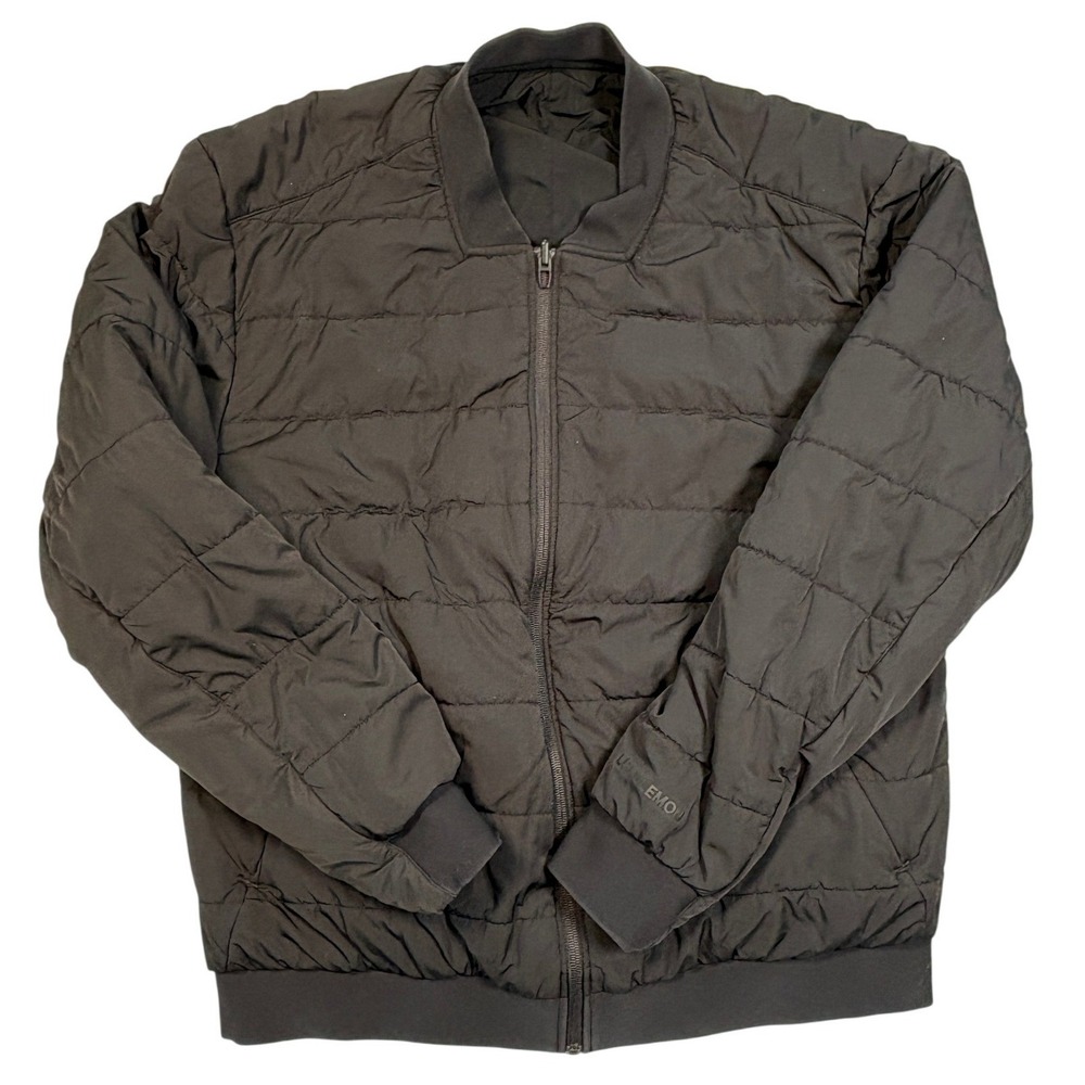 Lululemon Intermission Bomber Jacket Black Reversible PrimaLoft Insulated Large